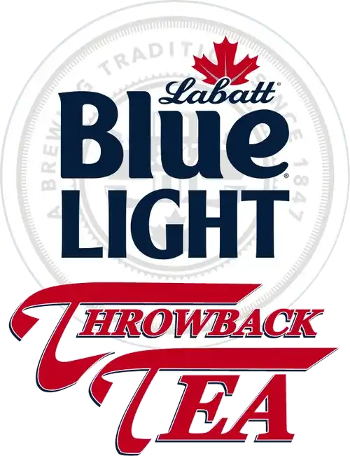 Labatt Blue Light Throwback Tea Logo